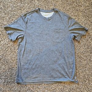 Duluth Trading Co Gray Short Sleeve Tee Relaxed Fit Large
